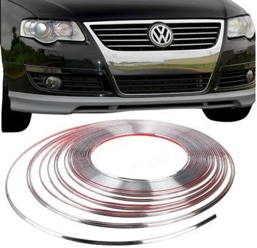 ХРОМИРОВАННАЯ НАКЛАДКА НА РЕШЕТКУ VW PASSAT B6 TOURAN EOS JETTA VOLKSWAGEN