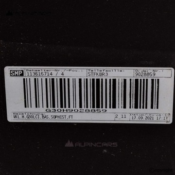 фото thumb №7, Bmw 5 g30 lci рестайлинг бампер зад sophisto grau