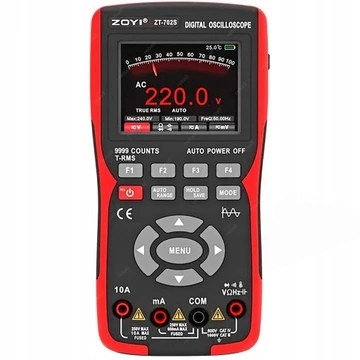 ЦИФРОВОЙ ОСЦИЛЛОСКОП 2в1 МУЛЬТИМЕТР ИЗМЕРИТЕЛЬ ZOYI ZT-702S С АККУМУЛЯТОРОМ