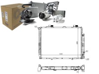 фото thumb №1, Радиатор двигателя mercedes clk a208 clk c208 e