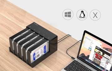 СТАНЦИЯ ДУБЛИКАЦИИ ORICO HUB ДЛЯ HDD SSD 5X SATA 3,5
