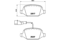 фото thumb №2, Гальмівні колодки гальмівні alfa romeo mito 08- задня brembo