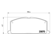 фото thumb №1, Brembo тормозные колодки тормозные toyota corolla carina brem