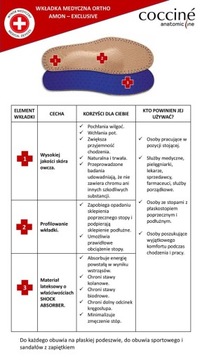 WKŁADKI NA PŁASKOSTOPIE SKÓRZANE ORTOPEDYCZNE