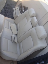 фото thumb №9, Сиденье диван обшивки туннель кремовый кожа bmw 7 f01 f02 08-15 европа
