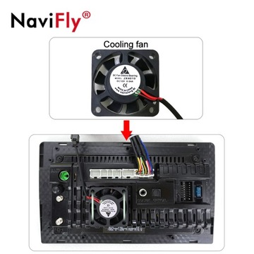 черный стиль Дополнительный вентилятор Navifly 7862