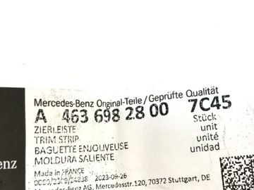 LISTWA SZYBY PRAWA MERCEDES W463/4 A4636982800