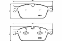 фото thumb №2, Тормозные колодки тормозные mercedes перед w166 x166 gl ml 11