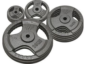 НАБОР ВЕСОВ PLATINUM FITNESS 100 КГ ЧУГУННЫЙ РУЛЬ HAMMERTONE