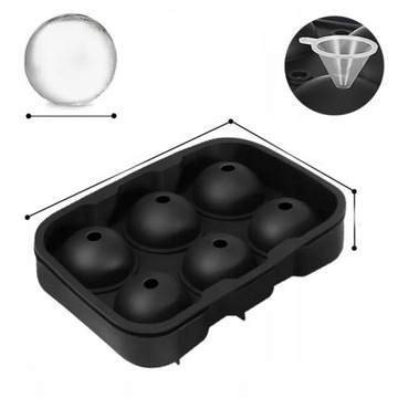 2x формы для шариков ICE CUBE, большая силиконовая форма для кубиков размера XXL