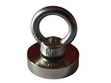 Magnes neodymowy uchwyt fi32 z uchem M6 -46kg