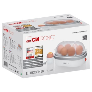 АВТОМАТИЧЕСКАЯ ЯЙЦОВАРКА ДЛЯ ГОТОВКИ 6 ЯИЦ Clatronic EK