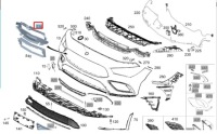 фото thumb №8, Mercedes-benz cla купе c118 segment верхнего канала воздуха a1188853400