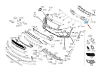 фото thumb №1, Mb gla x156 передня частина бампер center impact абсорбер a1568857000