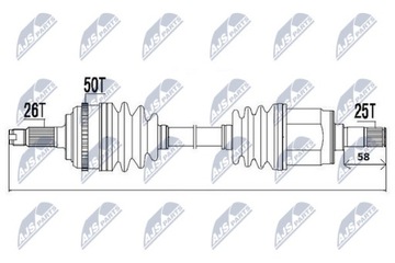 фото thumb №8, Полуось приводная honda civic vii 1.4 1.6 1.7 01-2005