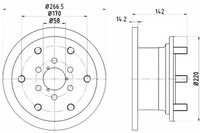 фото thumb №3, Textar 2 x диск гальмівна 93019400