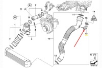 Bmw x5 e70 датчик температуры воздуха впускной 13627792203 оригинальный с Разборки, фото thumb