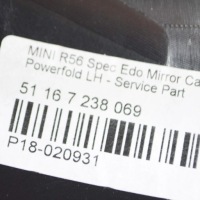 Mini cooper r56 накладка дзеркало передній лівого  mayfair 51167238069 Недорого, фото thumb