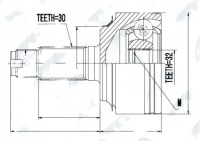фото thumb №1, Шарнир полуось npz-hd-058 nty honda cr-v iii