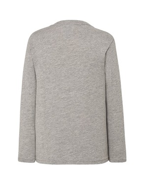 Koszulka dziecięca długi rękaw T-shirt szary 146