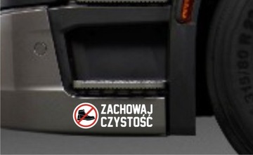 Наклейка на окно Tira KEEP CLEAN грузовик *25см *Цвета