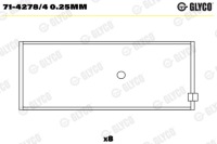 фото thumb №1, Glyco 71-4278/4 0,25mm подшипник шатуна