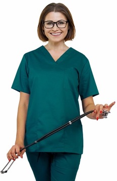 Bluza medyczna ELASTYCZ damska kolor morski r. M