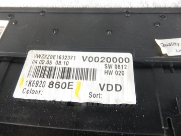 фото thumb №7, Спидометр vw golf v 2.0 gti 1k6920860e