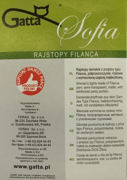 GATTA SOFIA Rajstopy 20 DEN wz.00/6-XXL/Visone