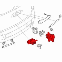 фото thumb №6, Оригінальний номер mini замок задній кришки mini clubman r55 51247167498