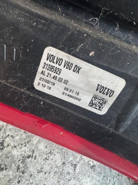 фото thumb №9, Лампа праві зад volvo v60 i 2011-2018 варшава 31395929