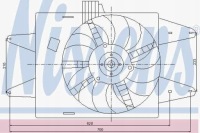 Nissens вентилятор радіатора fiat doblo 01- 1.9 d Оригінал, фото thumb