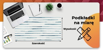 Modna mata ochronna blatu 100x50 Niebieskie linie