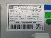 Купить Радио проигрыватель cd дисплей рамка opel insignia a 22739814 20935346, фото thumb