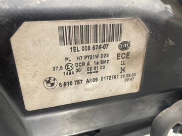 фото thumb №14, Лампа левый перед динамический ксенон bmw e60 e61 передний lci 6910787 европа