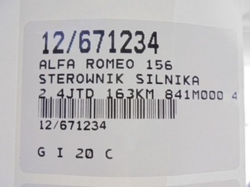 фото thumb №6, Alfa romeo 156 комп'ютер 46821767 2,4jtd 0281010336