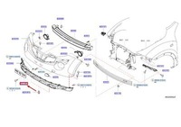 фото thumb №10, Nissan juke f15 2010-2014 основа реєстрації бампера перед оригінальний номер 96210ba61b