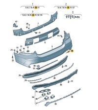 фото thumb №1, Заглушка do буксировка бампер задняя audi a7 s7sline