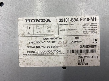 фото thumb №7, Радіо заводські програвач honda cr-v ii 2002-2006r. оригінальний номер 39101-s9a-e010-m1