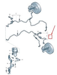 фото thumb №1, Skoda rapid nh3 brake booster вакуумный шланг lhd 6r1612041ac