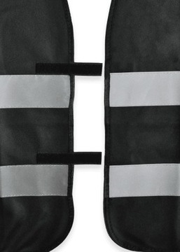 KAMIZELKA ODBLASKOWA NIEBIESKA NADRUK PRZÓD+TYŁ XL/XXL