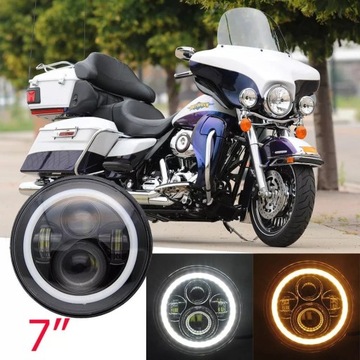 7 CALI REFLEKTOR LAMPA LED PRZEDNIA MOTOCYKL 150W