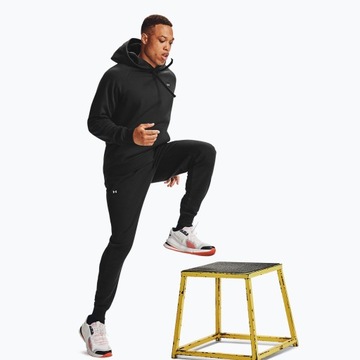Мужская худи Under Armour Rival черный/белый оникс XL