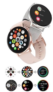 SMARTWATCH SMARTBAND СПОРТИВНЫЙ РЕМЕСЛ AMOLED МЕНЮ ПОЛЬСКИЙ