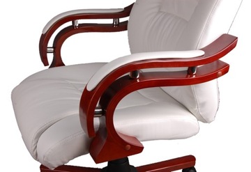 GIOSEDIO BSL002 WHITE офисное кресло с деревом
