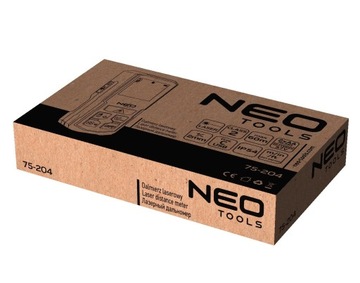 НЕО ЛАЗЕРНЫЙ ДАЛЬНОМЕР ИЗМЕРЕНИЕ IP54 60м 75-204