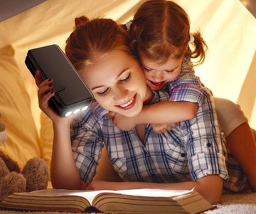 POWERBANK SOLAR 30000 БЕСПРОВОДНАЯ ИНДУКЦИОННАЯ ГОРЕЛКА С БЕСПРОВОДНОЙ ЗАРЯДКОЙ 22,5 Вт, 5xUSB USB-C