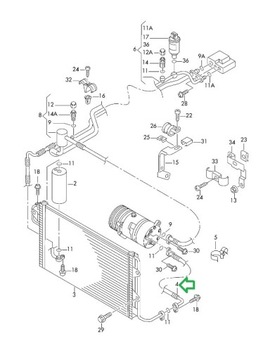 фото thumb №9, Шланг шланг кондиціонера audi a3 8l 1j0820721g оригінал