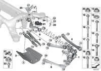фото thumb №8, Bmw 7 g11 g12 поворотний кулак ліва задня задня 6865661 важелі 3szt сторона комплект