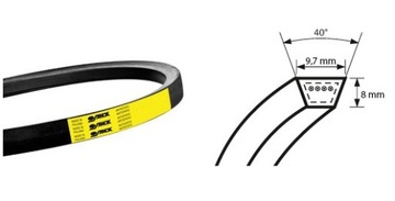 V -BELT SPZ 712 Стомил Пояс, Классика